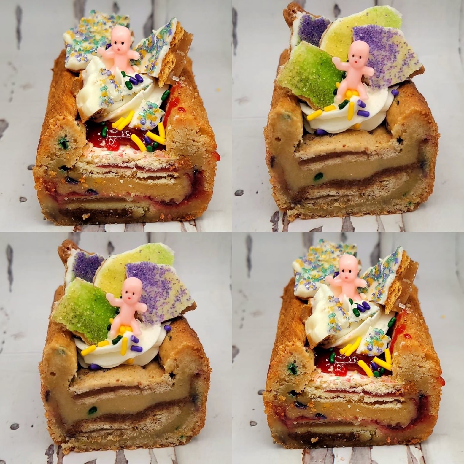 King Cake Box Jack'd Brownies